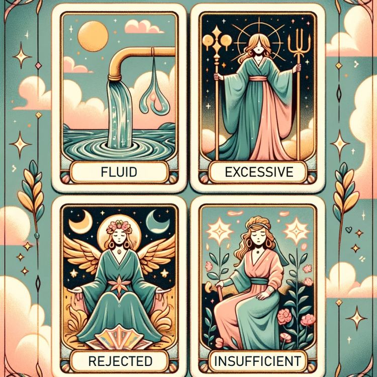 Reading Grid in 4 Aspects 'Fluid', 'Excessive', 'Rejected', 'Insufficient'