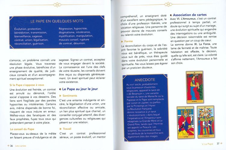 Le livre 2ème partie : Les cartes